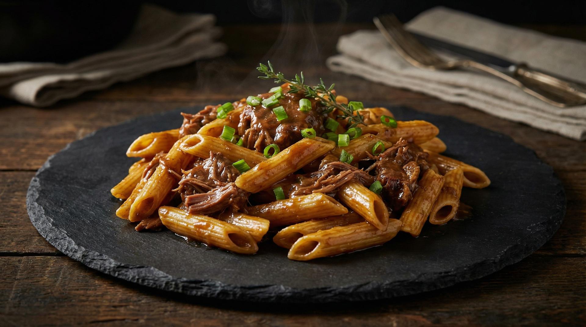 Braised Oxtails Penne Pastas