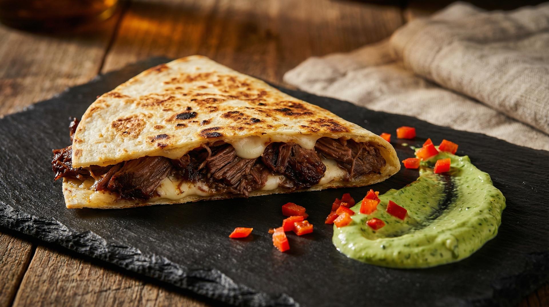 Braised Oxtails Quesadillas