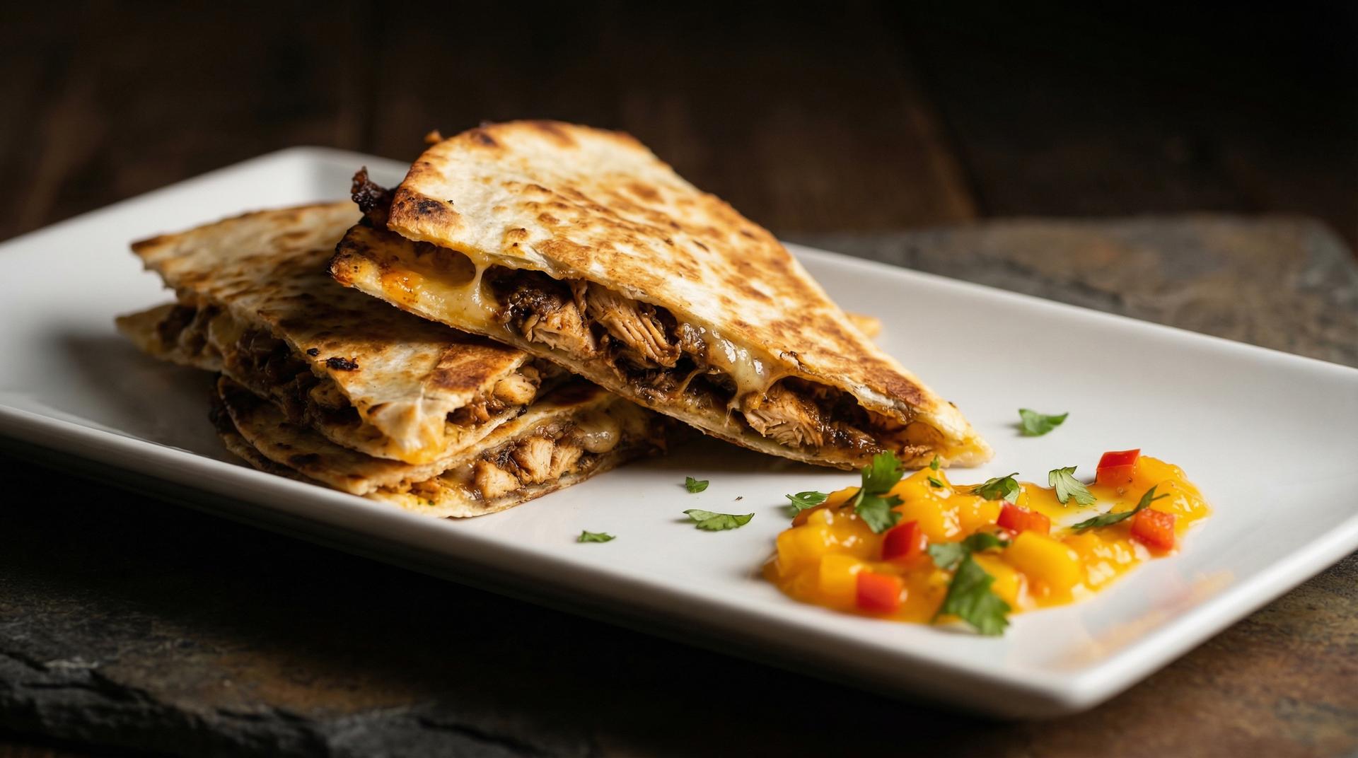 Jerked Chicken Quesadillas