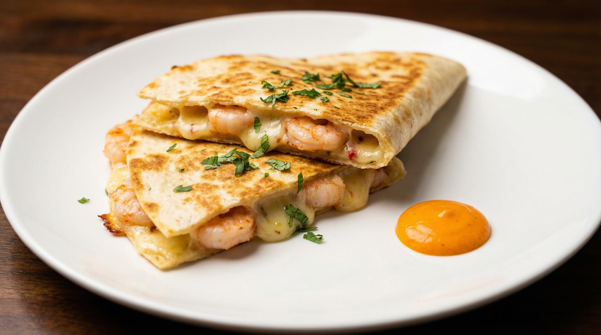 Garlic Shrimp Quesadillas