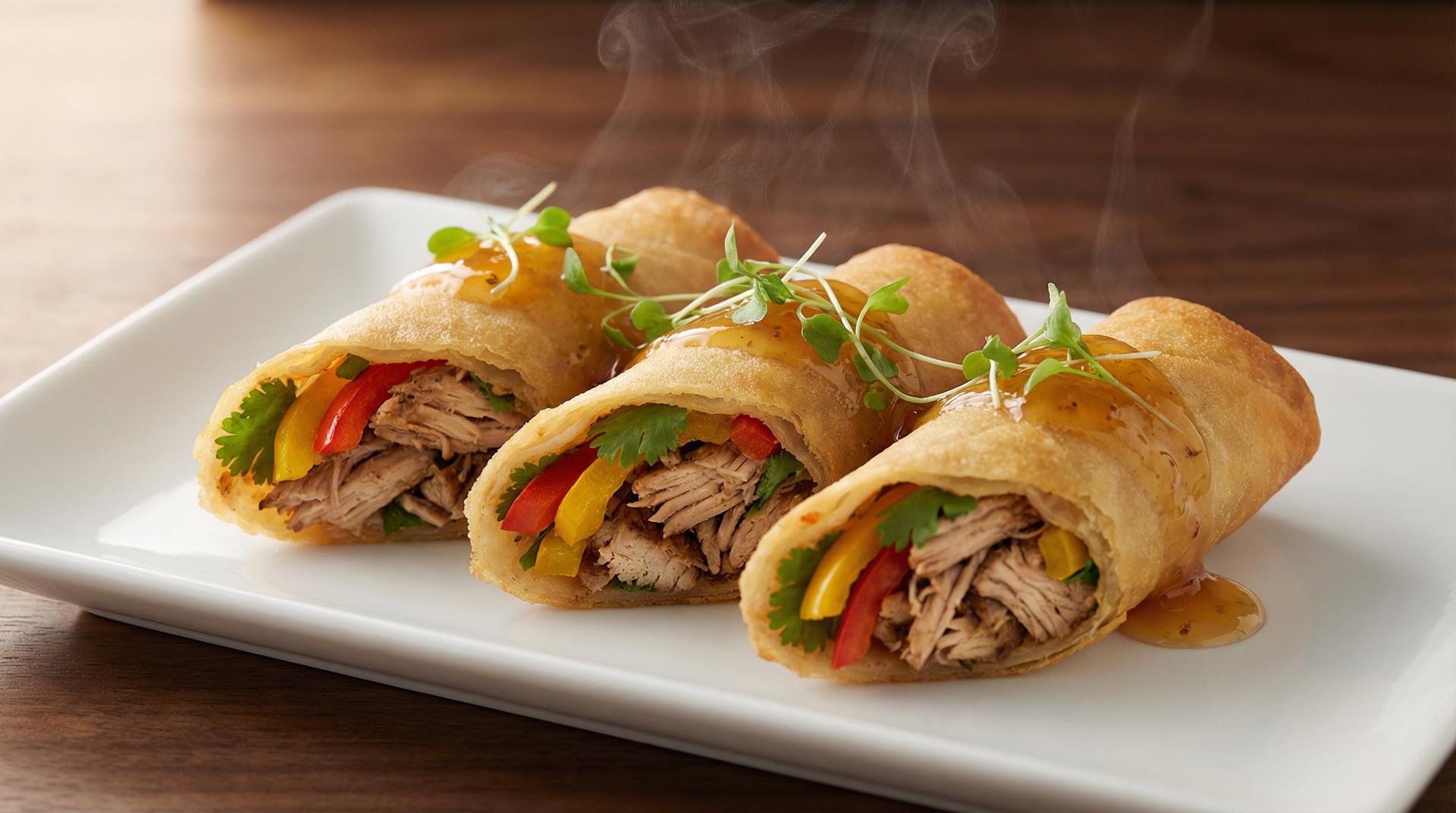 Jerked Chicken Springrolls