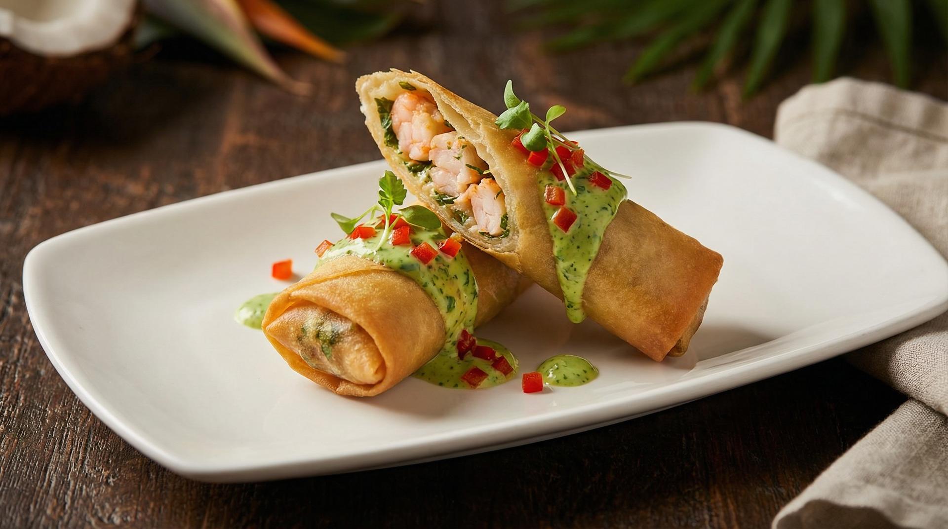 Garlic Shrimp Springrolls