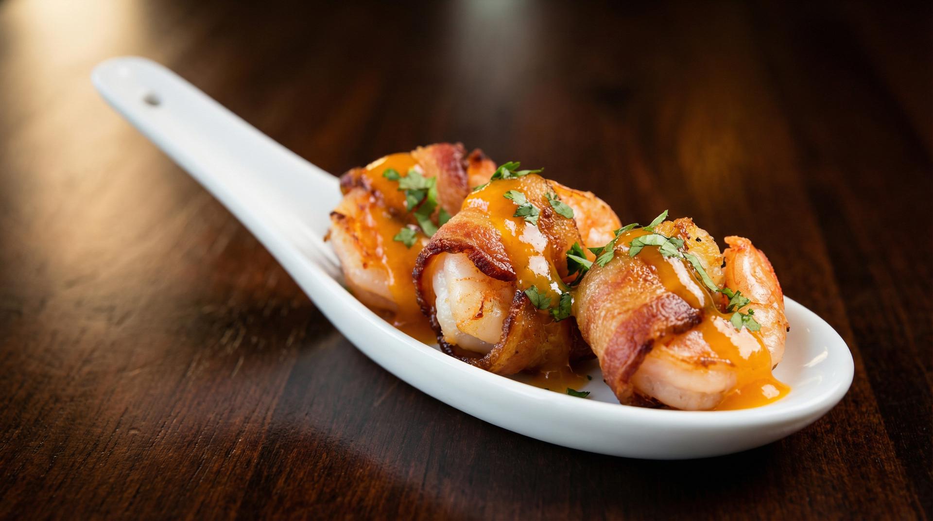 Bacon Wrapped Shrimp Bites