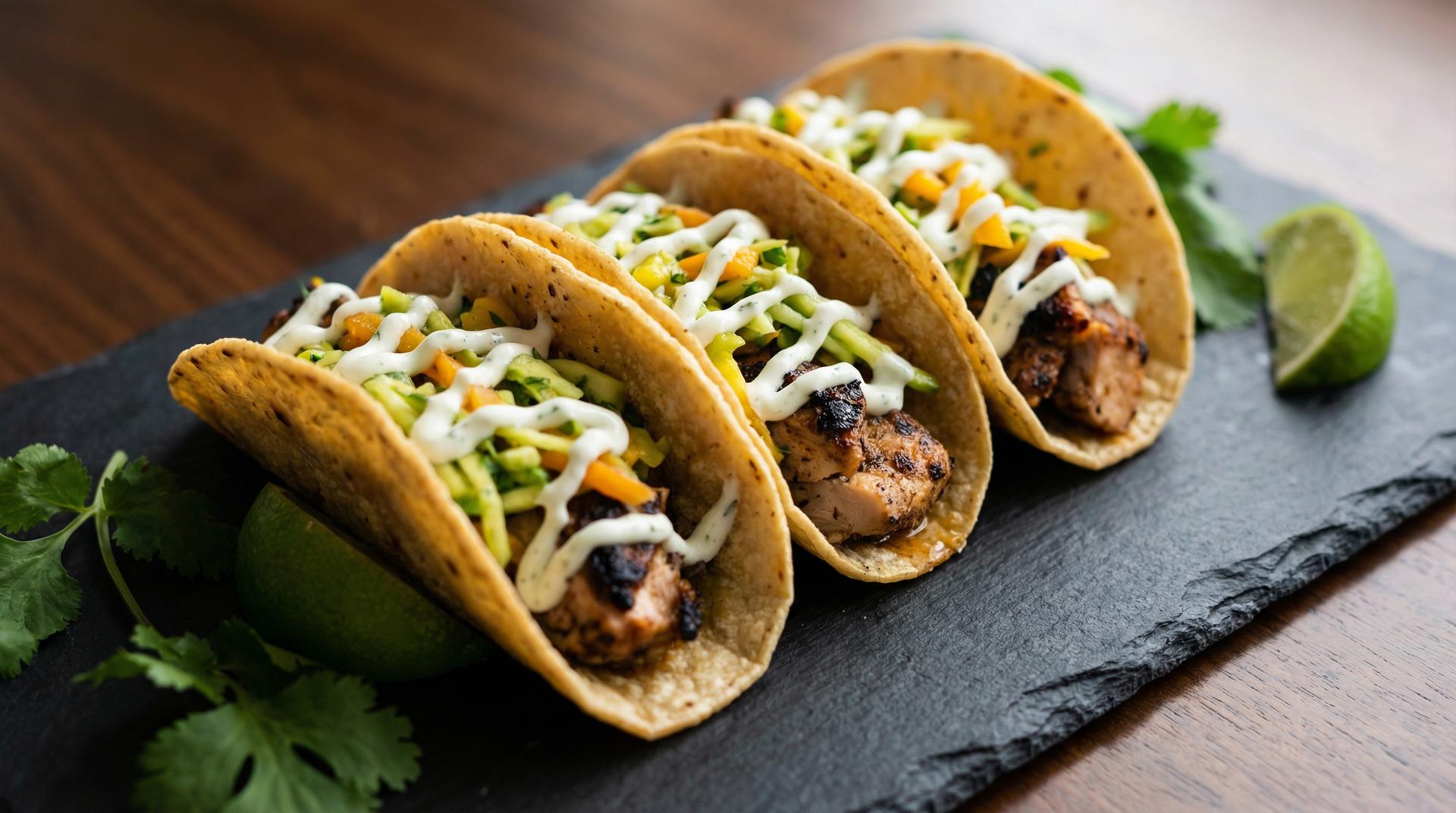 Jerked Chicken Mini Tacos