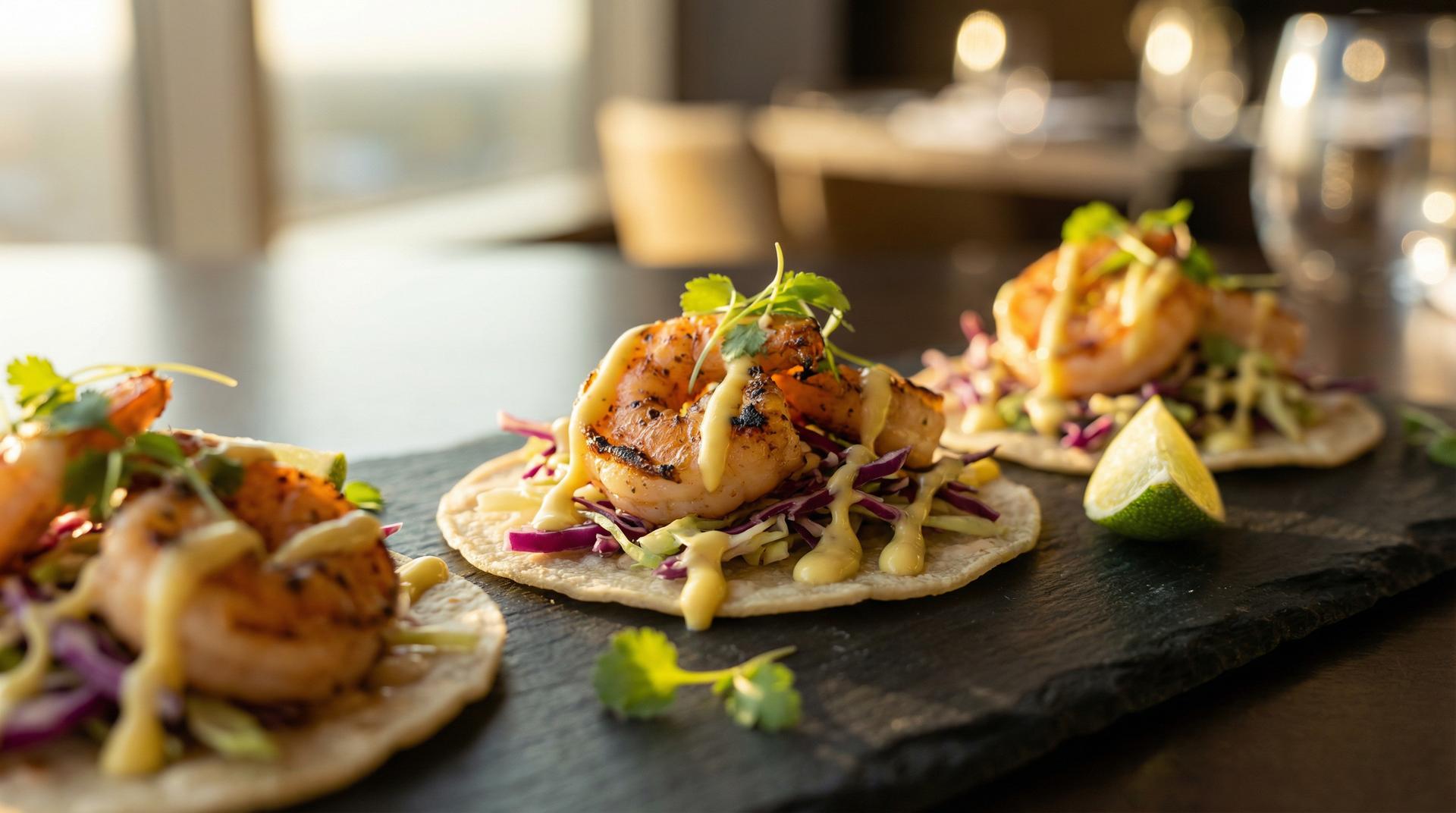 Garlic Shrimp Mini Tacos