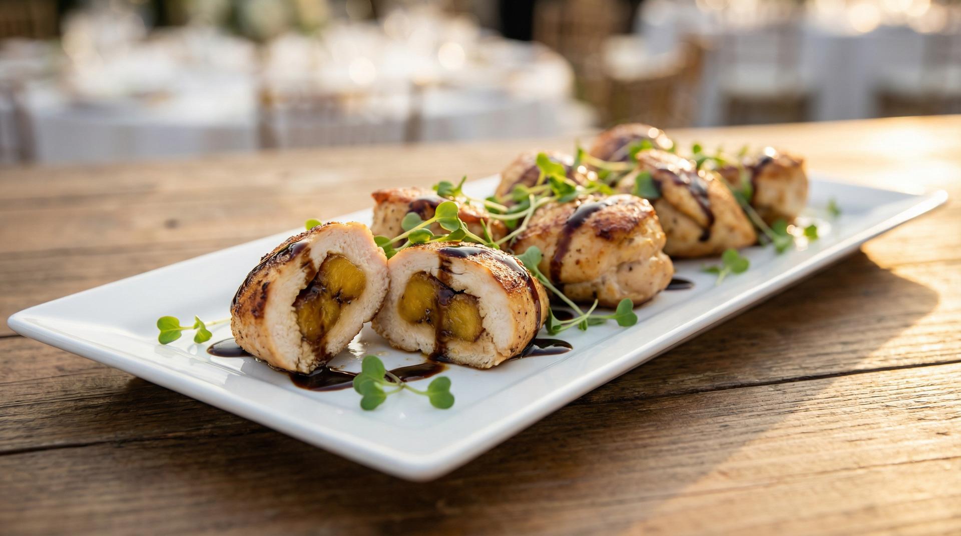 Ripe Plantain Stuffed Chicken Breast Bites