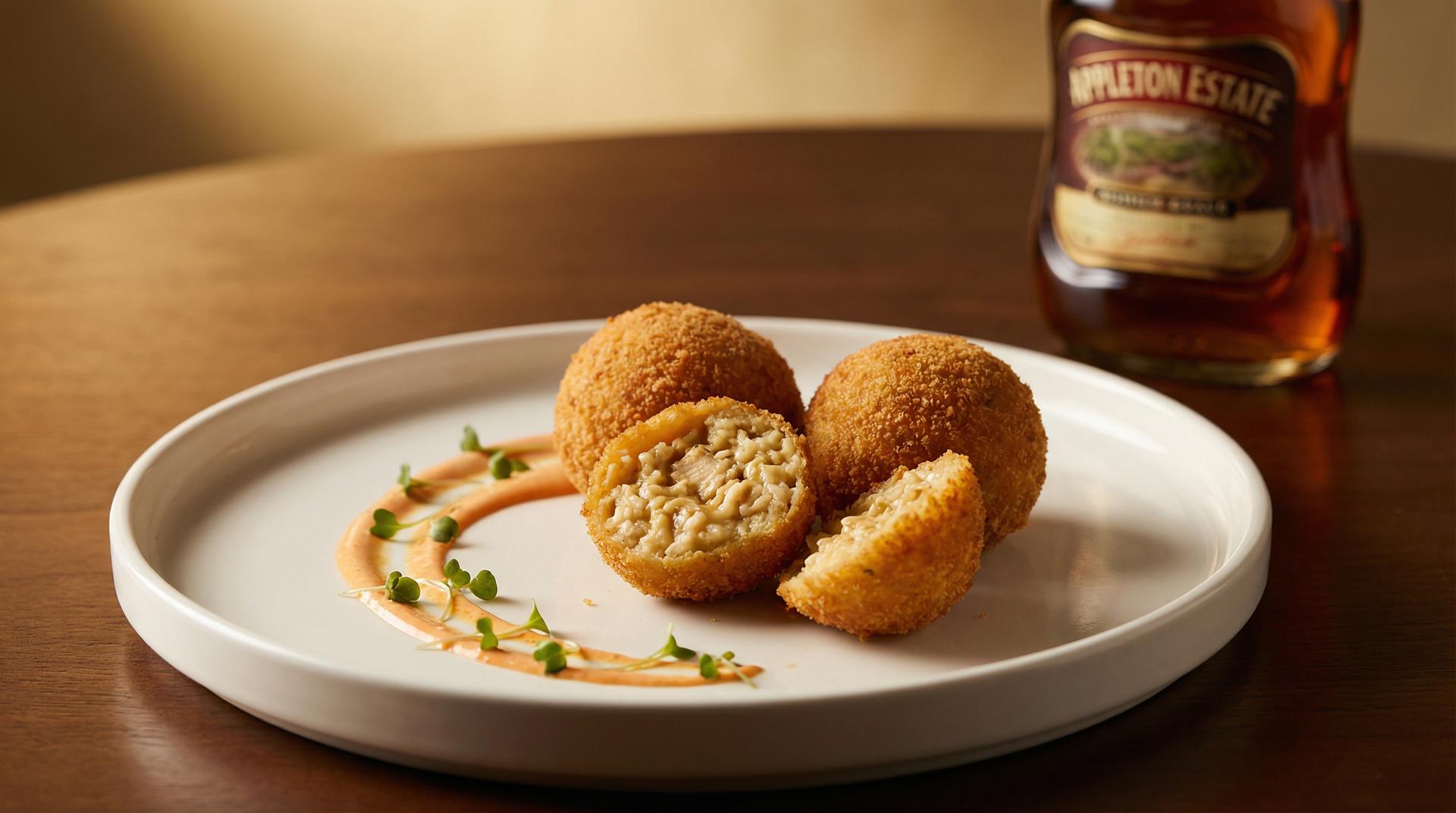 Appleton Rum Infused Chicken Arancini Balls