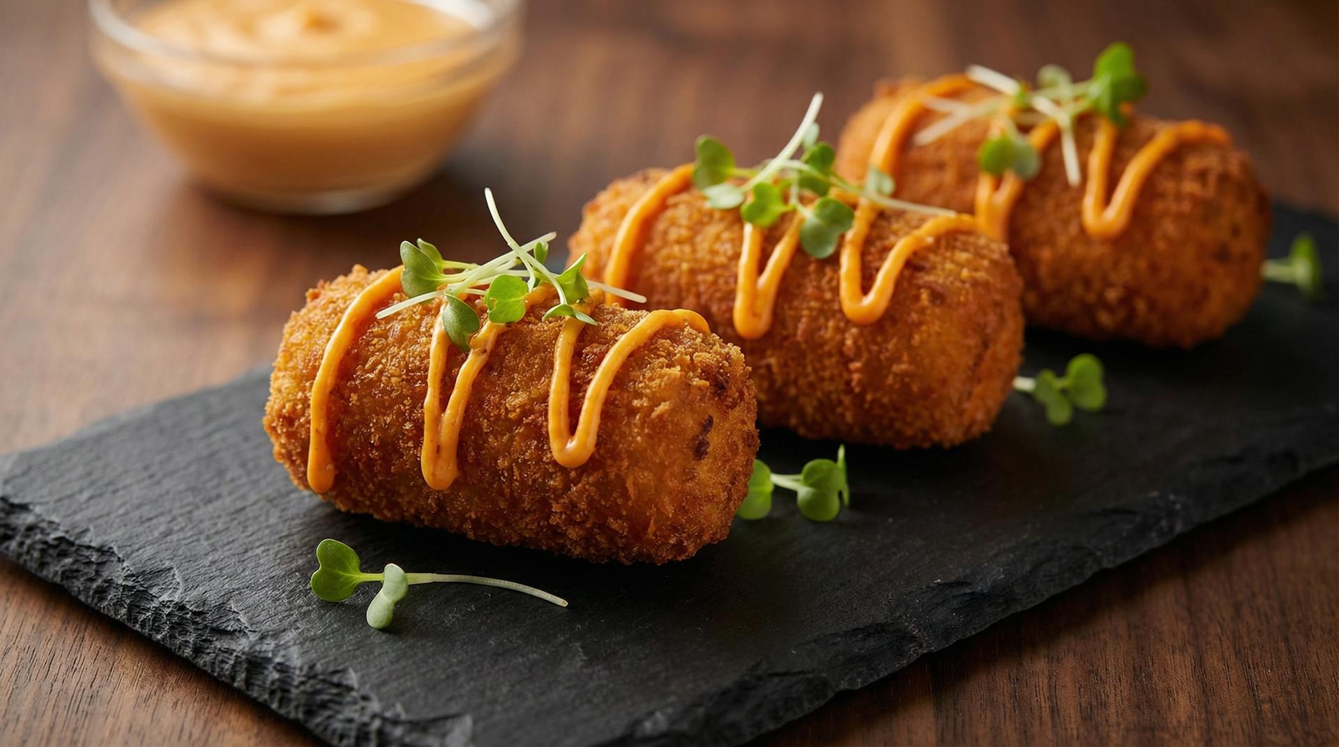 Deep Fried Spiced Sweet Potato Croquettes [VG/VEG]