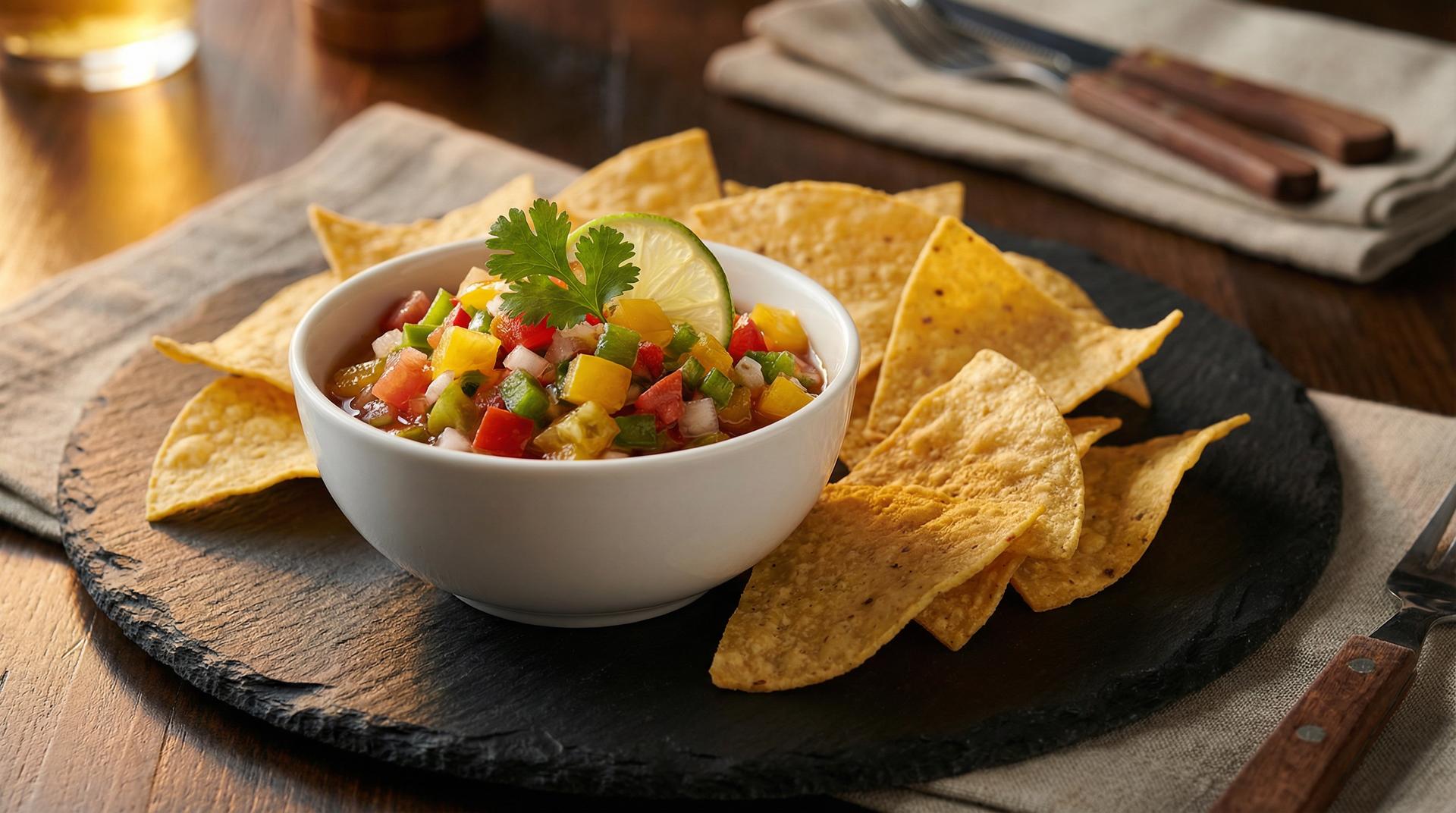 Gourmet Salsa w/Tortilla Chips & Dip [VG/VEG/GF]